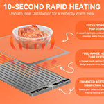 US Stock Portable Foldable Roll up Electric Silicon Food Warming Tray Warm Mat for Food Heat Pad