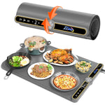 US Stock Portable Foldable Roll up Electric Silicon Food Warming Tray Warm Mat for Food Heat Pad