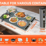 US Stock Portable Foldable Roll up Electric Silicon Food Warming Tray Warm Mat for Food Heat Pad