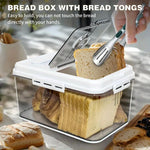 leak-proof food storage box, adjustable sealing and airflow, portable, suitable for countertop bread toast fruits and vegetables